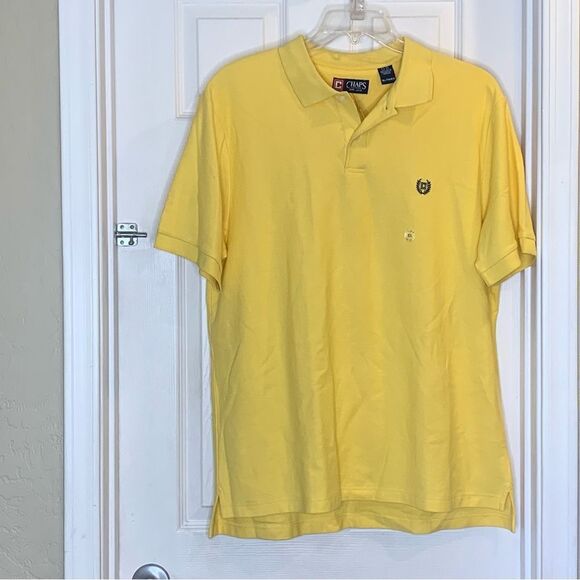 Chaps Yellow Polo Shirt Size XL - Picture 1 of 11
